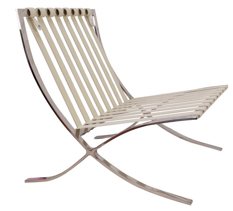 Mies Barcelona Pavilion Chair - Premium Italian Leather | Dark Grey