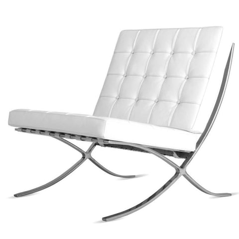 Premium Barcelona Chair - Italian Leather |  Interior Furnishes | Tan Brown - Premium Barcelona Chairs from Interior Furnishes - Just $425.00! Shop now at Interior Furnishes