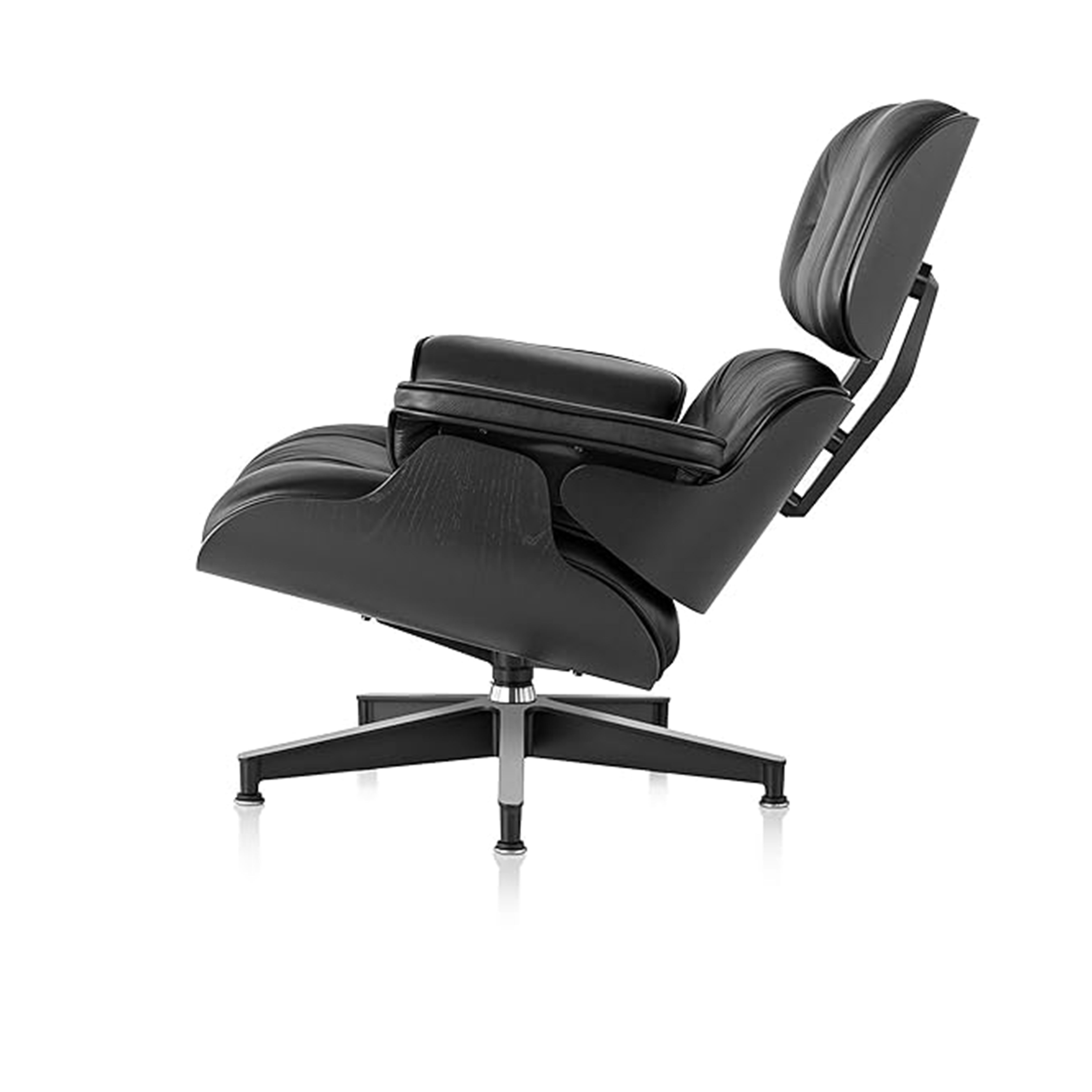 Iconic Design Charles Eames Lounge Chair & Ottoman – Ebony Ash Wood Itealian Leather