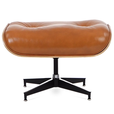 Iconic Design Charles Eames Lounge Chair & Ottoman – Rose Wood  Tan Brown