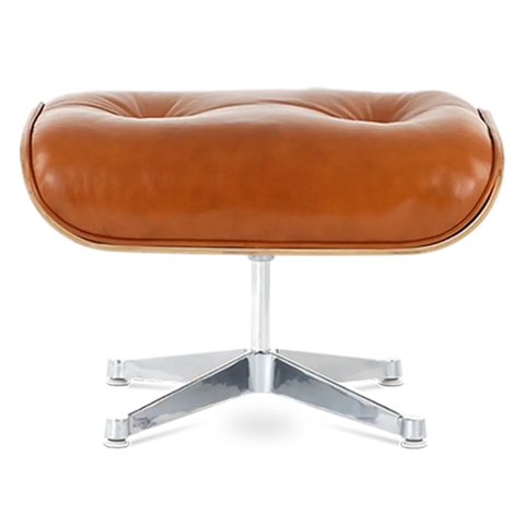 Iconic Design Charles Eames Lounge Chair & Ottoman – Rose Wood  Tan Brown