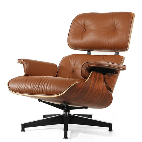 Eames Lounge Chair Replica – Tall Size with Snap-Lock Ottoman