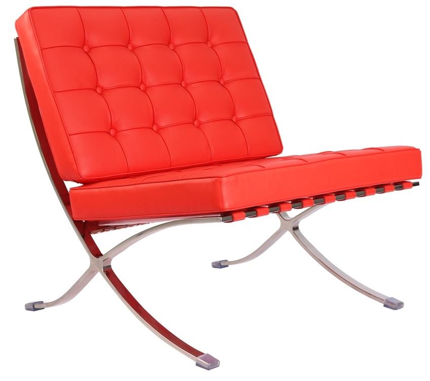 Premium Barcelona Chair - Italian Leather |  Interior Furnishes | Dark Grey - Premium Barcelona Chairs from Interior Furnishes - Just $425.00! Shop now at Interior Furnishes