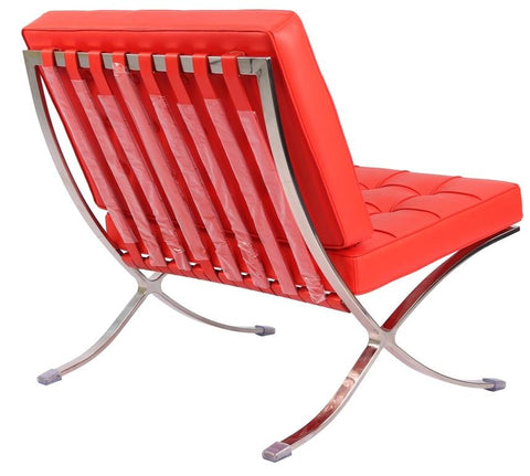 Mies Barcelona Pavilion Chair - Premium Italian Leather | Dark Grey